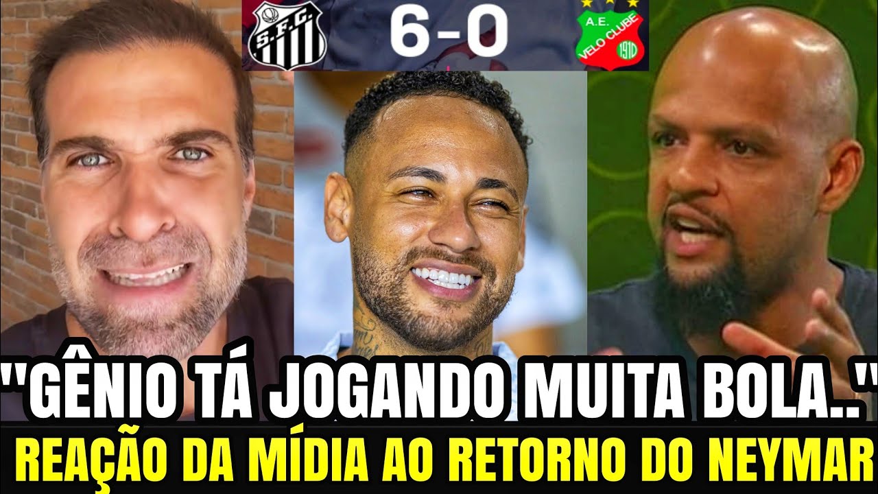 🚨NEYMAR ESTÁ DE VOLTA! VEJA A REAÇÃO DA MÍDIA APÓS SANTOS 6x0