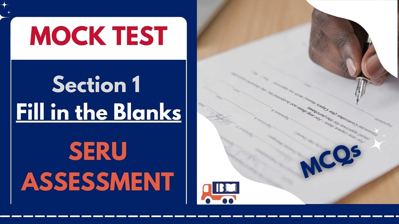 Section 1 Fill in the blank New version 2024  - SERU assessment-  #Seruassessment, #phv, #seru