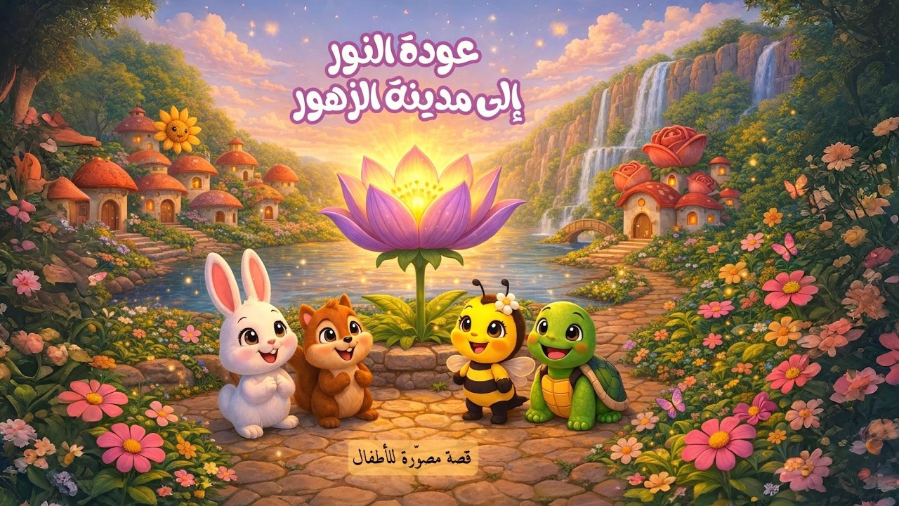 عودة النور إلى مدينة الزهور 🌷🌼🌺 مع لالا وبلبل
