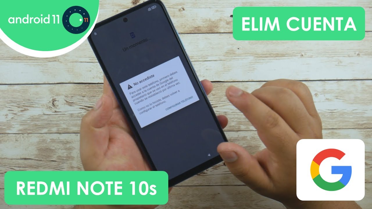 Eliminar Cuenta de Google Xiaomi Redmi Note 10s | Android 11
