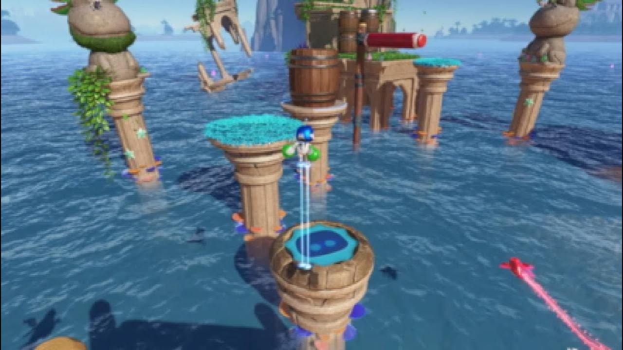 Doing some speedruns in astro bot!