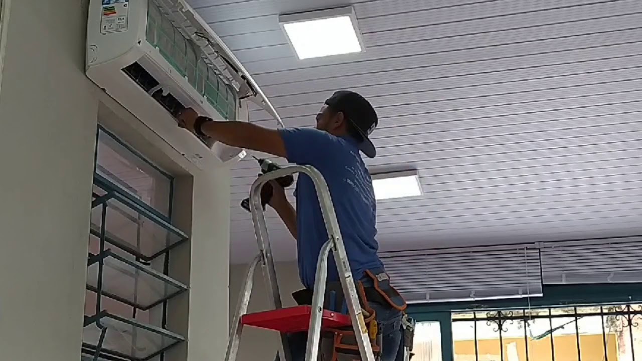 Ar-condicionado split com canaleta pvc controlbox