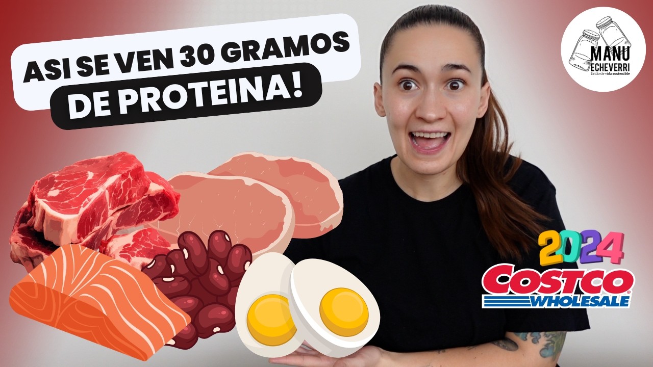 🤯C&Oacute;MO SE VEN 30G DE PROTE&Iacute;NA? GU&Iacute;A VISUAL DE ALIMENTOS ALTOS EN PROTEINA | Manu Echeverri