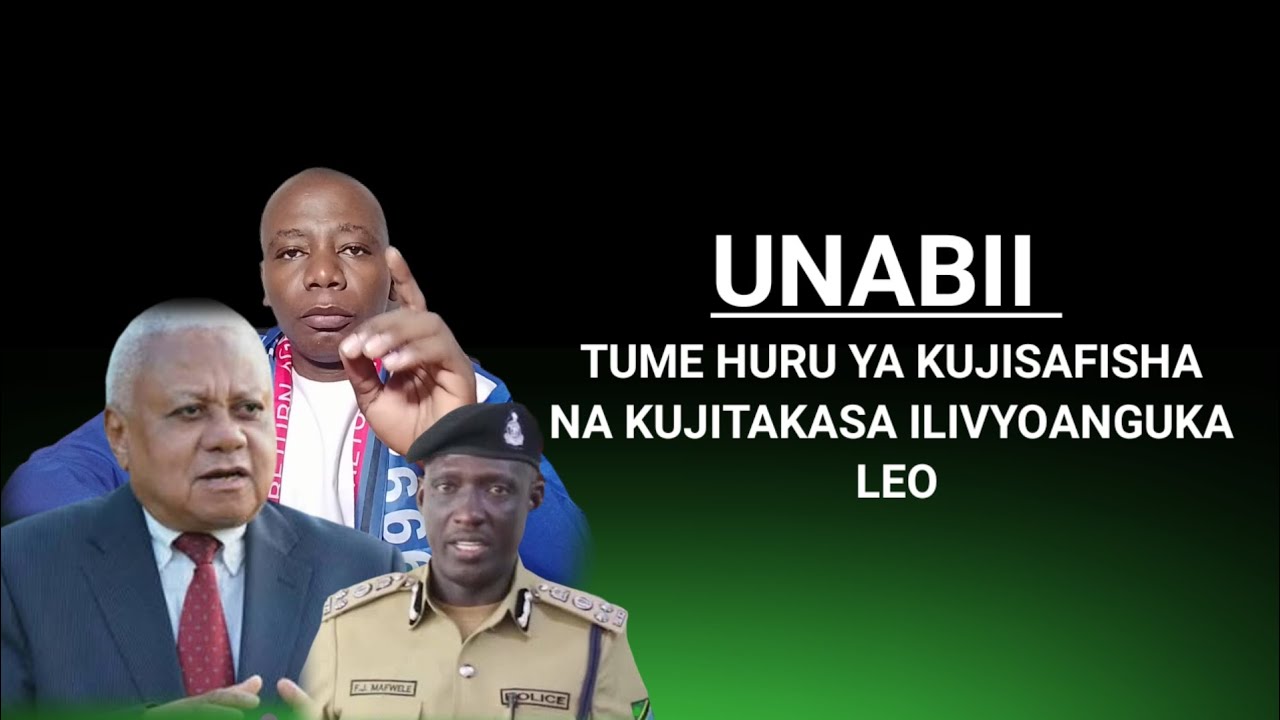 UNABII TUME HURU YA UCHUNGUZI NA KUJISAFISHA ILIVYOVUNJIKA LEO KATIKA MAMBO 6