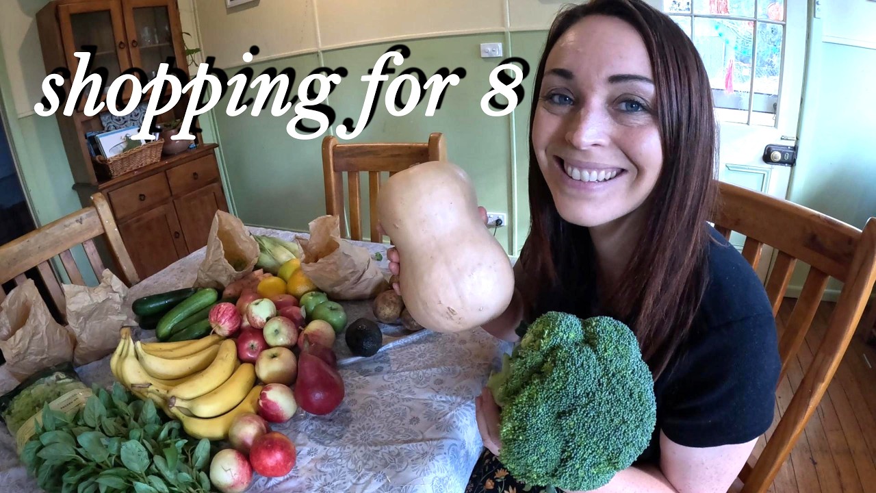 $921 for 8 People! | Fortnightly Grocery Haul Australia (Woolies, Coles + Veg Box)