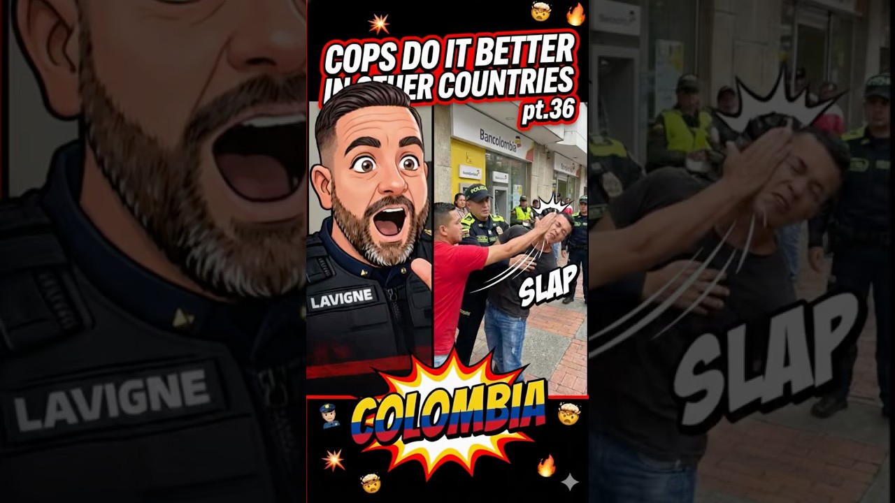 Cops Give Victim a Slap Pass👮🏾👮🏻&zwj;♂️🍩#police #cops #slap #colombia #crime