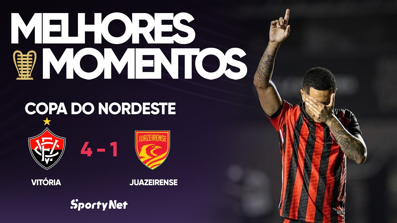 VIT&Oacute;RIA GOLEIA E ATROPELA A JUAZEIRENSE NO BARRAD&Atilde;O! Melhores Momentos - Vit&oacute;ria 4 x 1 Juazeirense