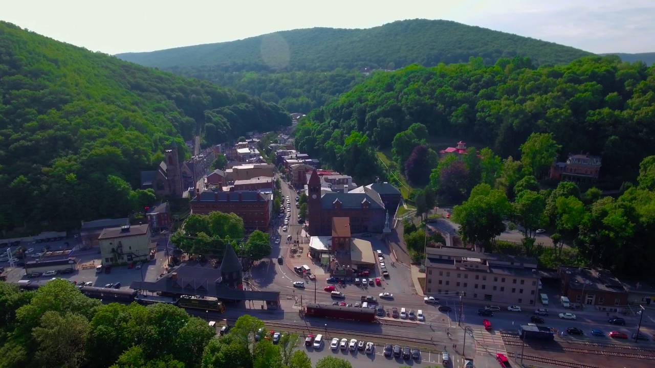 Jim Thorpe Town [4k] - Phantom 4