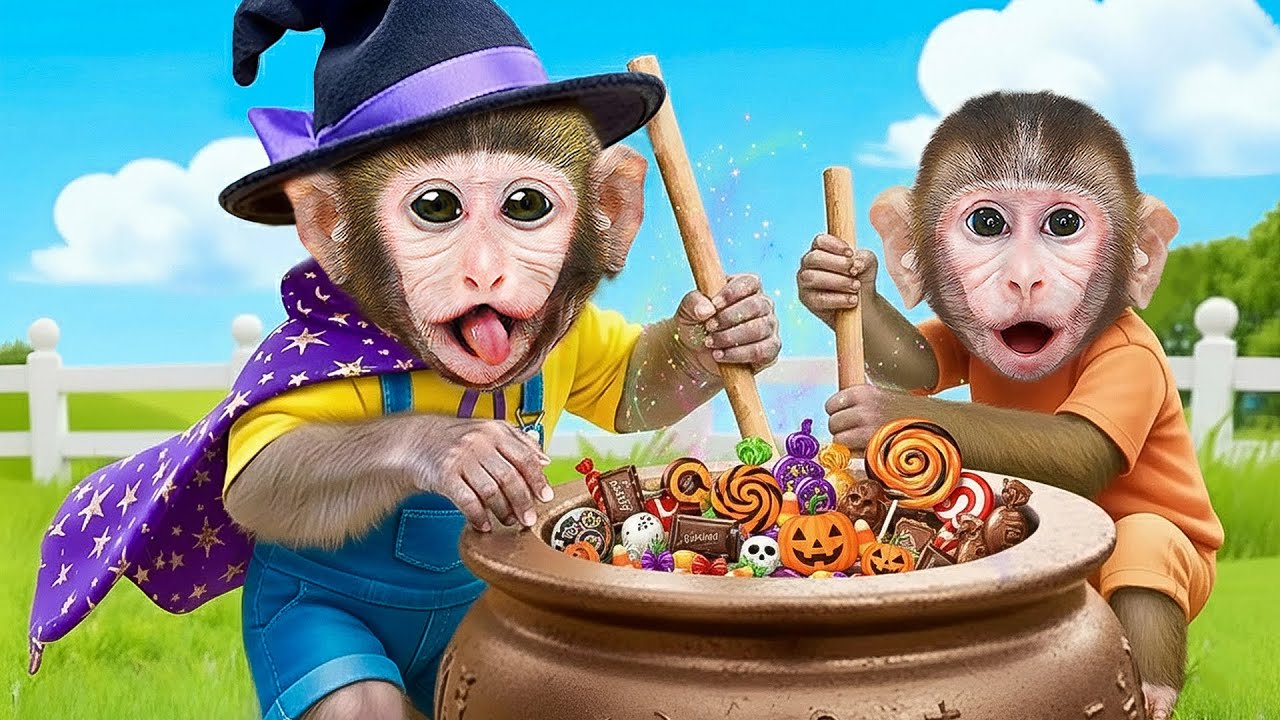 Monyet Dodo Imut menghias rumah untuk Halloween bersama Bonbon | Dodo Indonesian