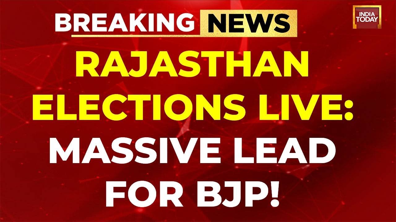 Rajasthan Election Result Live Updates Today 2023 | Rajasthan Results LIVE | India Today News Live