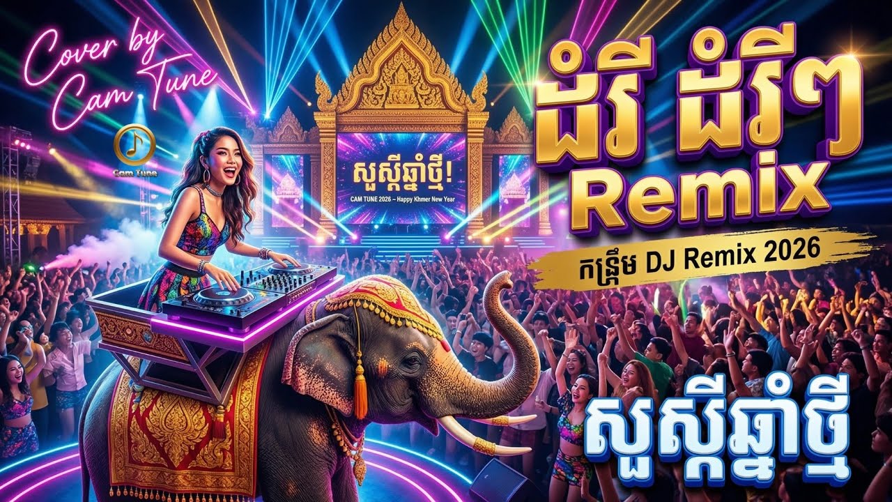 🔥🔊 REMIX ពិរោះណាស់! 🐘 ដំរី ដំរីៗ - DJ Remix 2026 | ចម្រៀង Ai Remix 2026