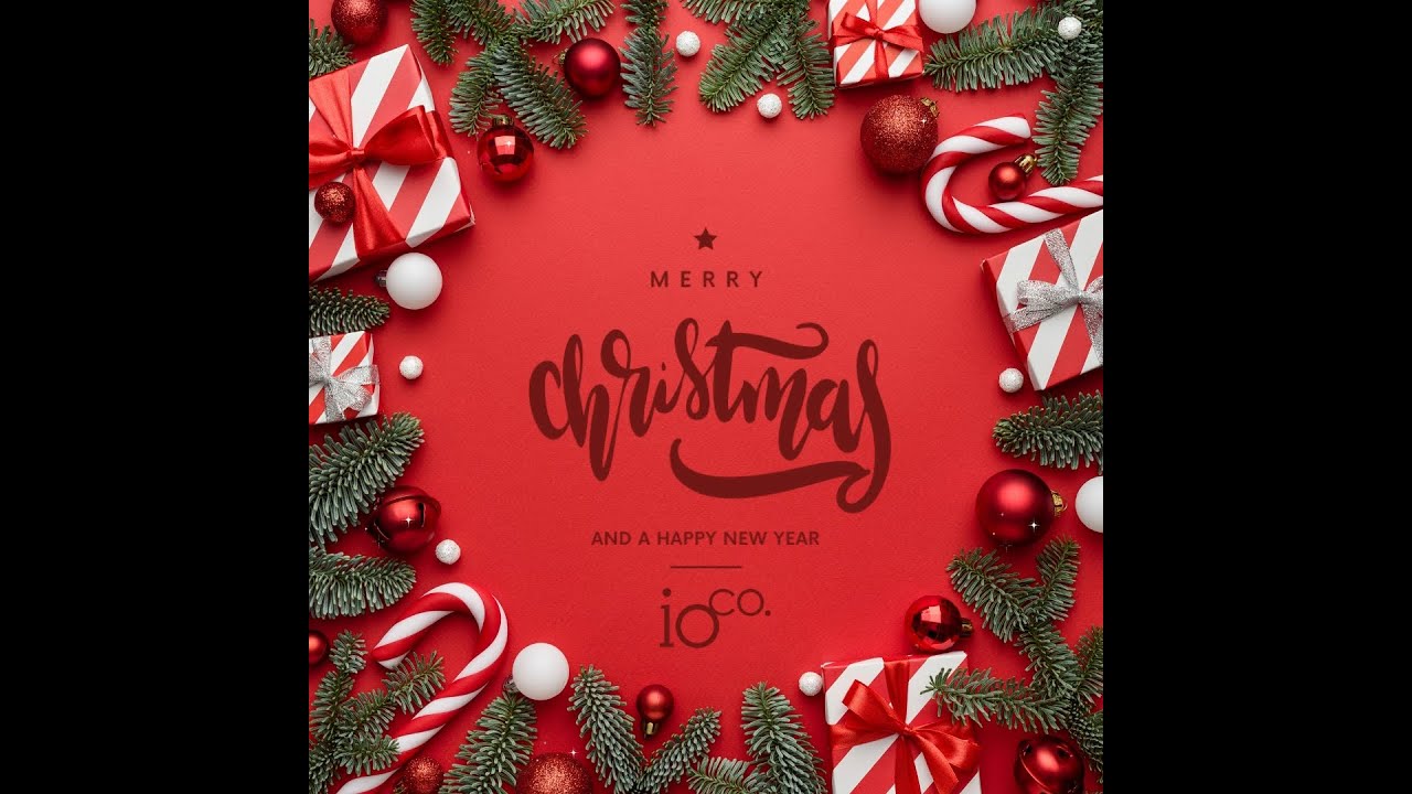 Red Animated Merry Christmas Happy New Year Instagram Post.mp4