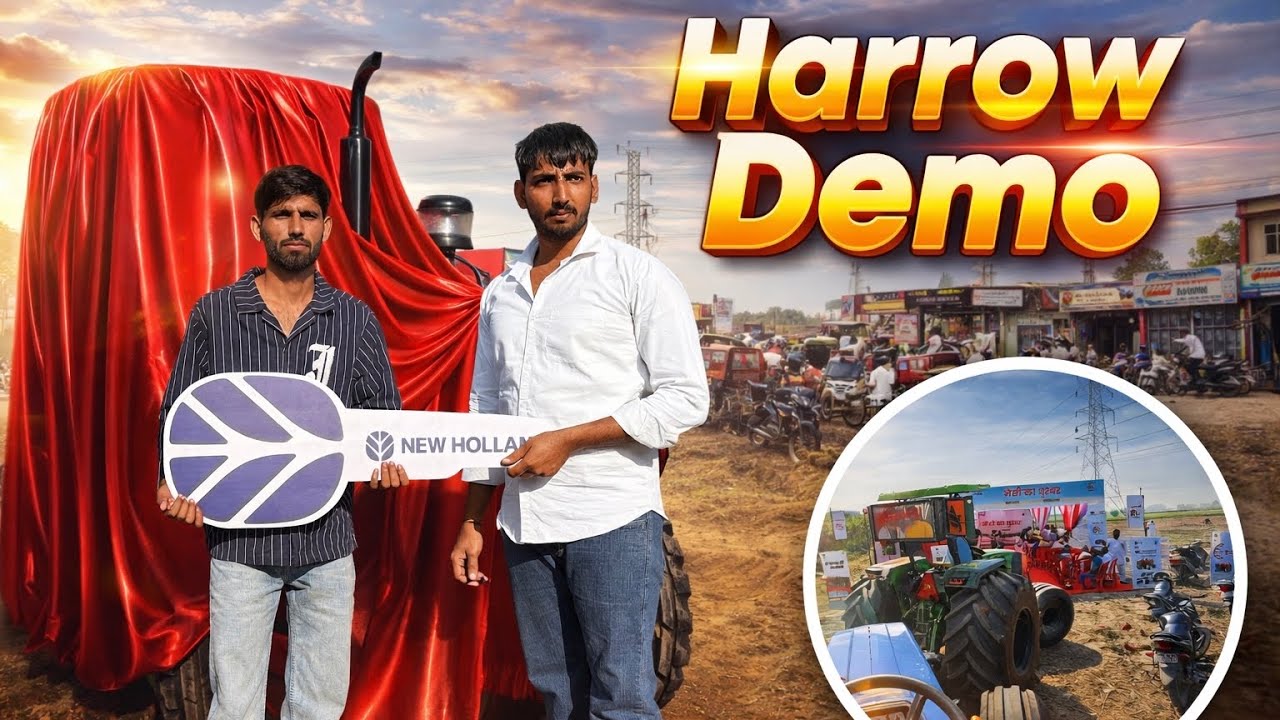मैसी का धुरंधर Demo देने आये Agency वाले Harrow में ली Testing‼️Monster tank की Powar देख लोग..🫢