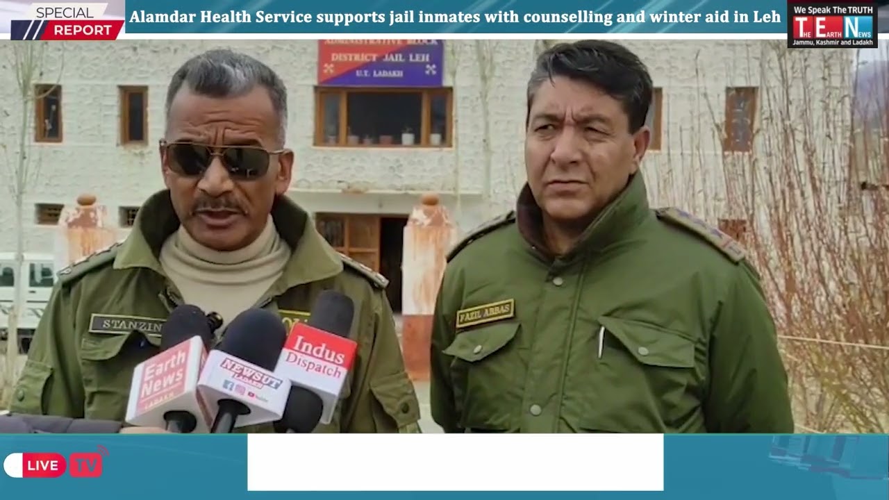 Alamdar Health Service supports jail inmates with counselling and winter aid in Leh