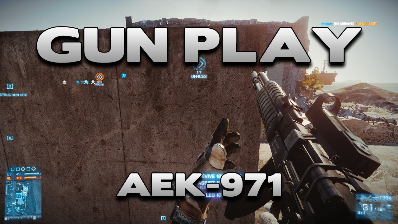 Battlefield 3 Gun Play : AEK-971