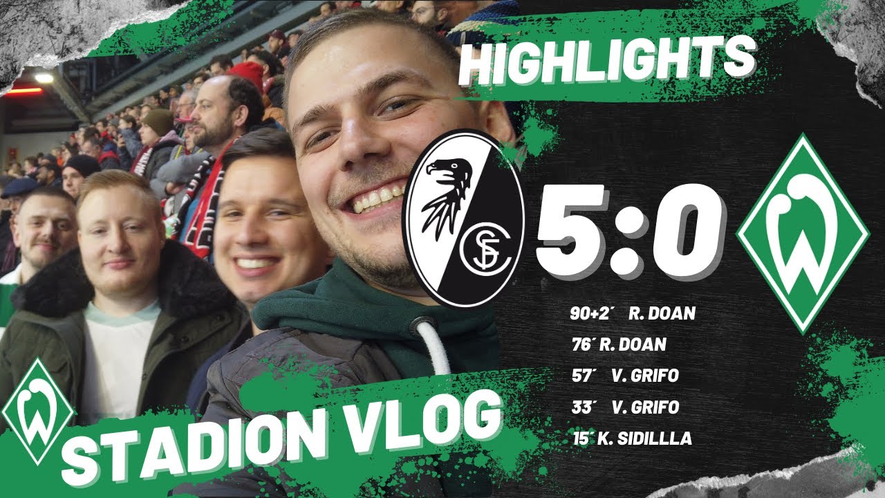 FREIBURG  deklassiert BREMEN 💚🤍 🤝 ❤️🤍 mein 1. WERDER BREMEN STADIONVLOG