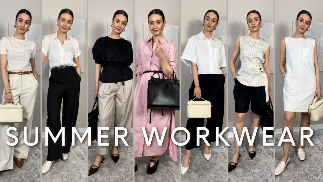 WORKWEAR OUTFITS FOR SUMMER | EASY TO RE-CREATE SMART CASUAL OFFICE LOOKS