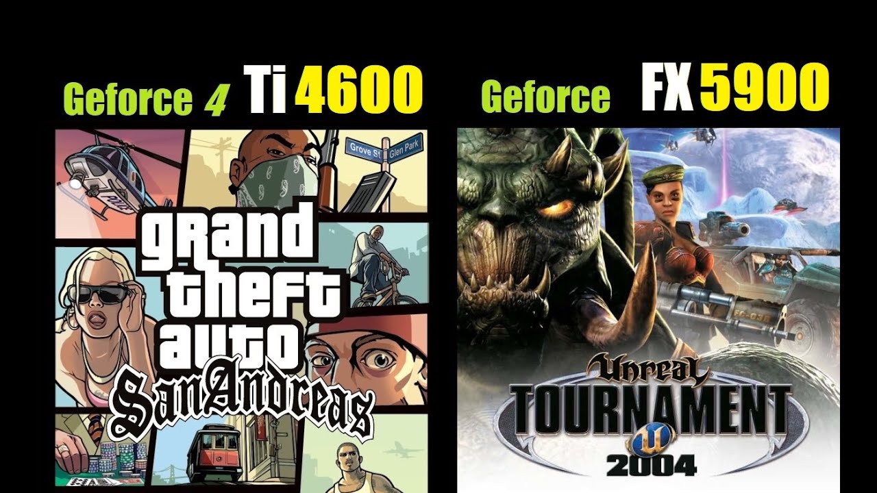 Geforce 4 Ti 4600 vs FX 5900 - Test in 5 Games I 1024 x 768