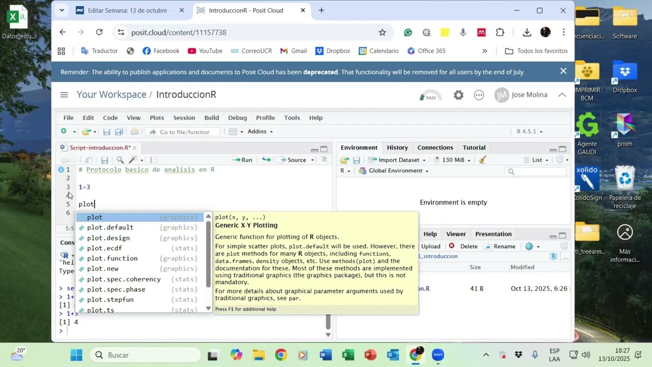 Introducción a R en la nube (R-cloud)