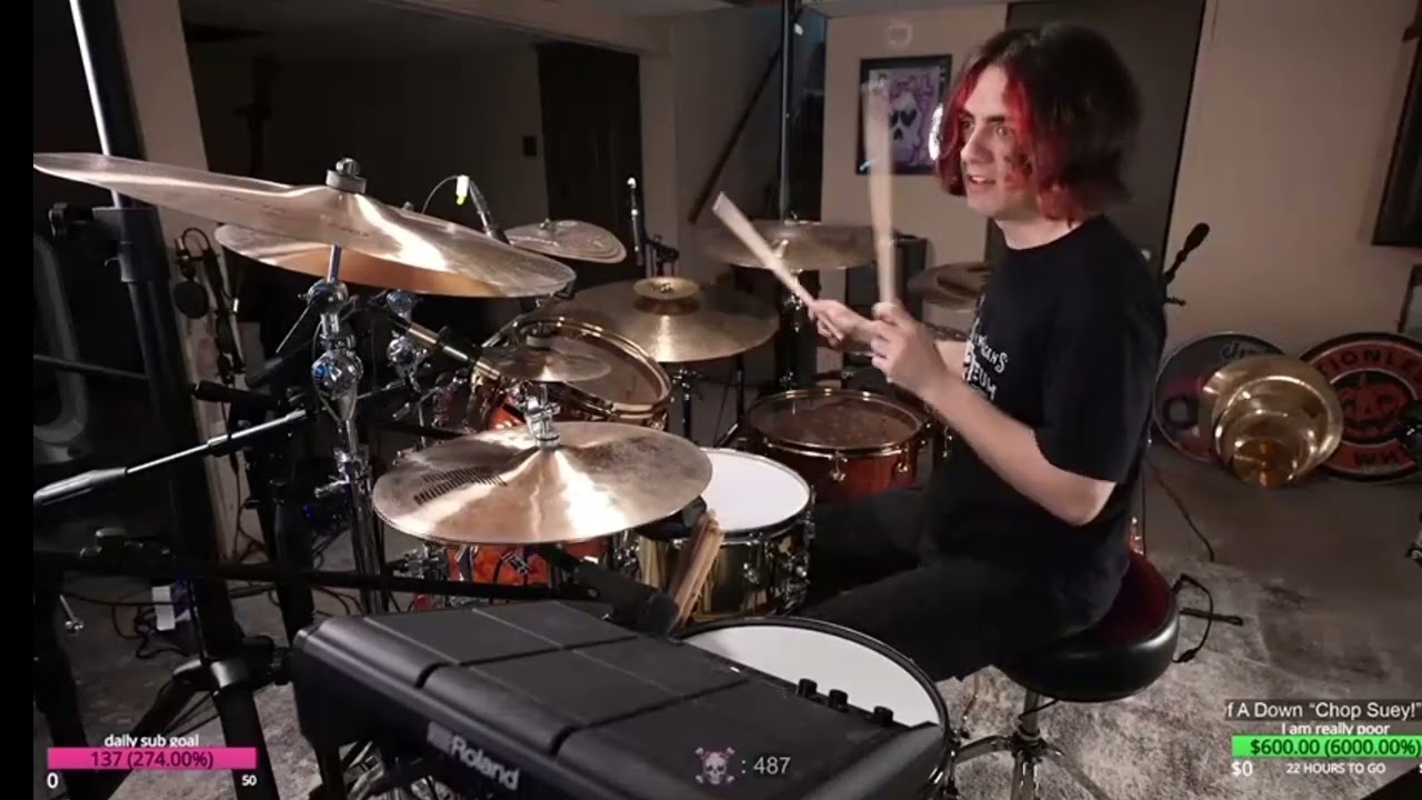 Vinny (Motionless In White) drum cover of Chop Suey! by System Of A Down