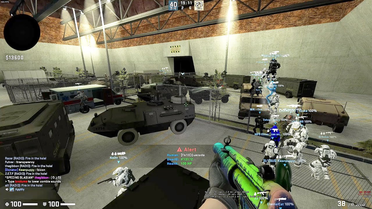 CSGO ZOMBIE ESCAPE ze_border_b2_fix All Stage On GFL