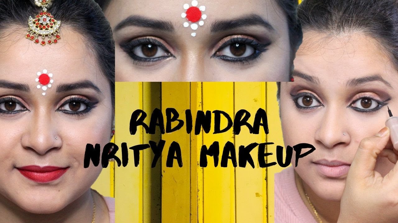 Rabindra Nritya Makeup | QUICK FIX | Antara Bhadra