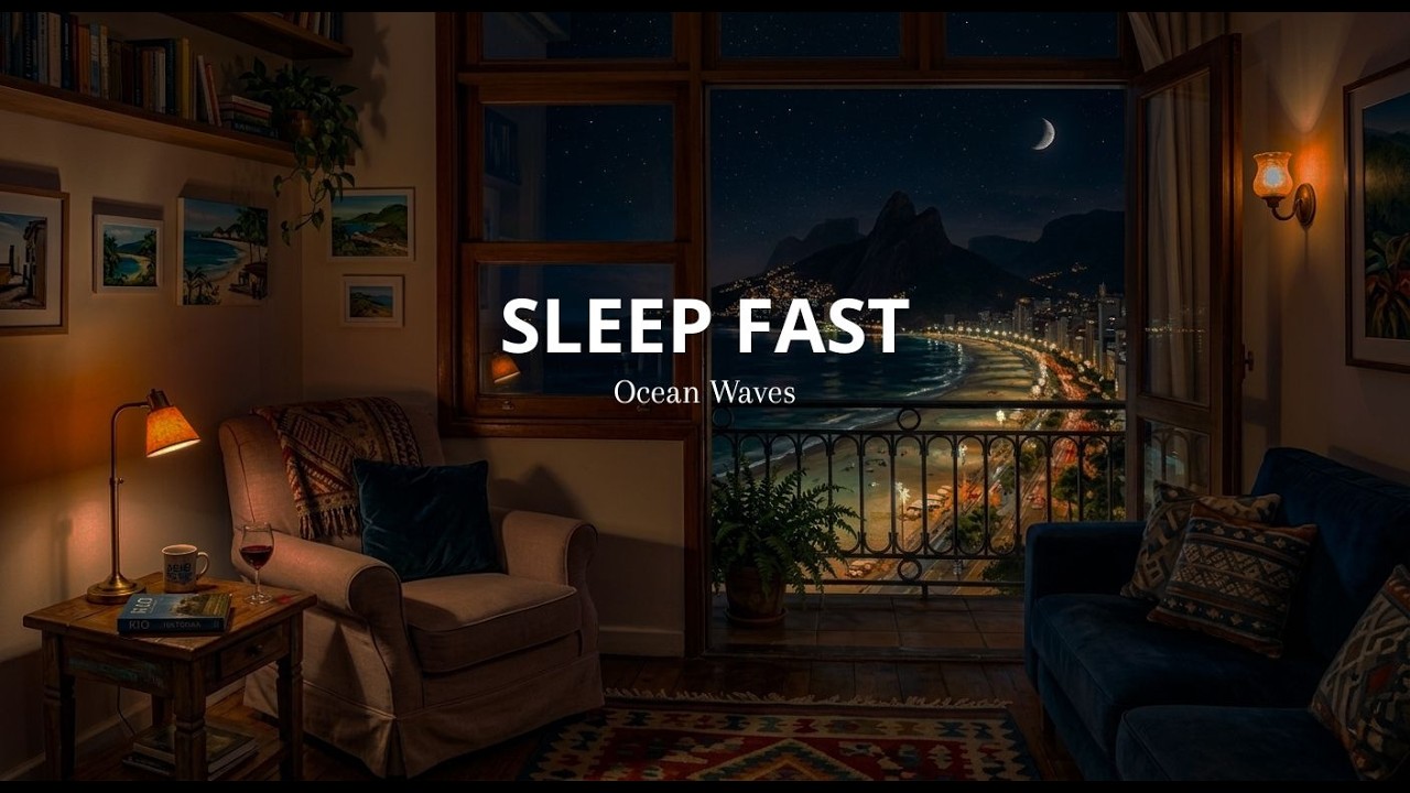 Ocean Waves for Deep Sleep 🌙 Relaxing Ambient Music for Insomnia (2 Hours)
