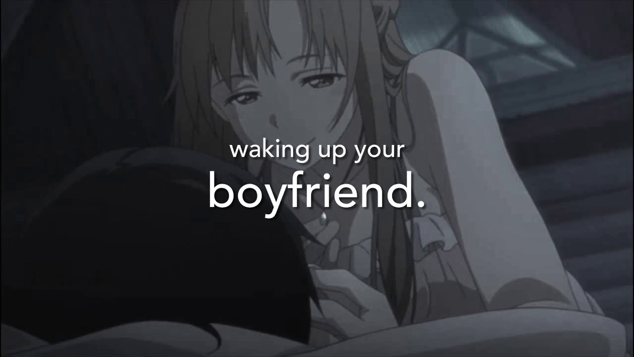 Waking up your sleepy boyfriend (Asmr) (Cuddles)