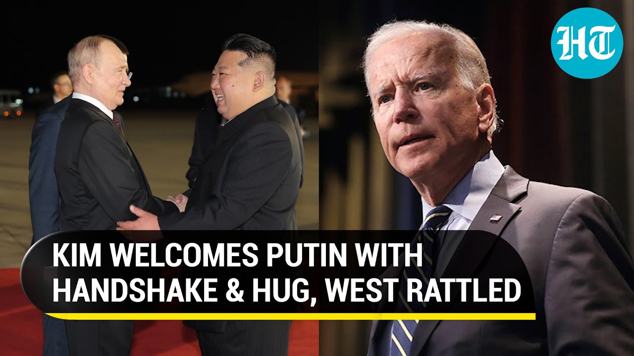 Smiles, Handshake & A Hug: Watch How North Korea&rsquo;s Kim Jong Un Welcomed Russian President Putin