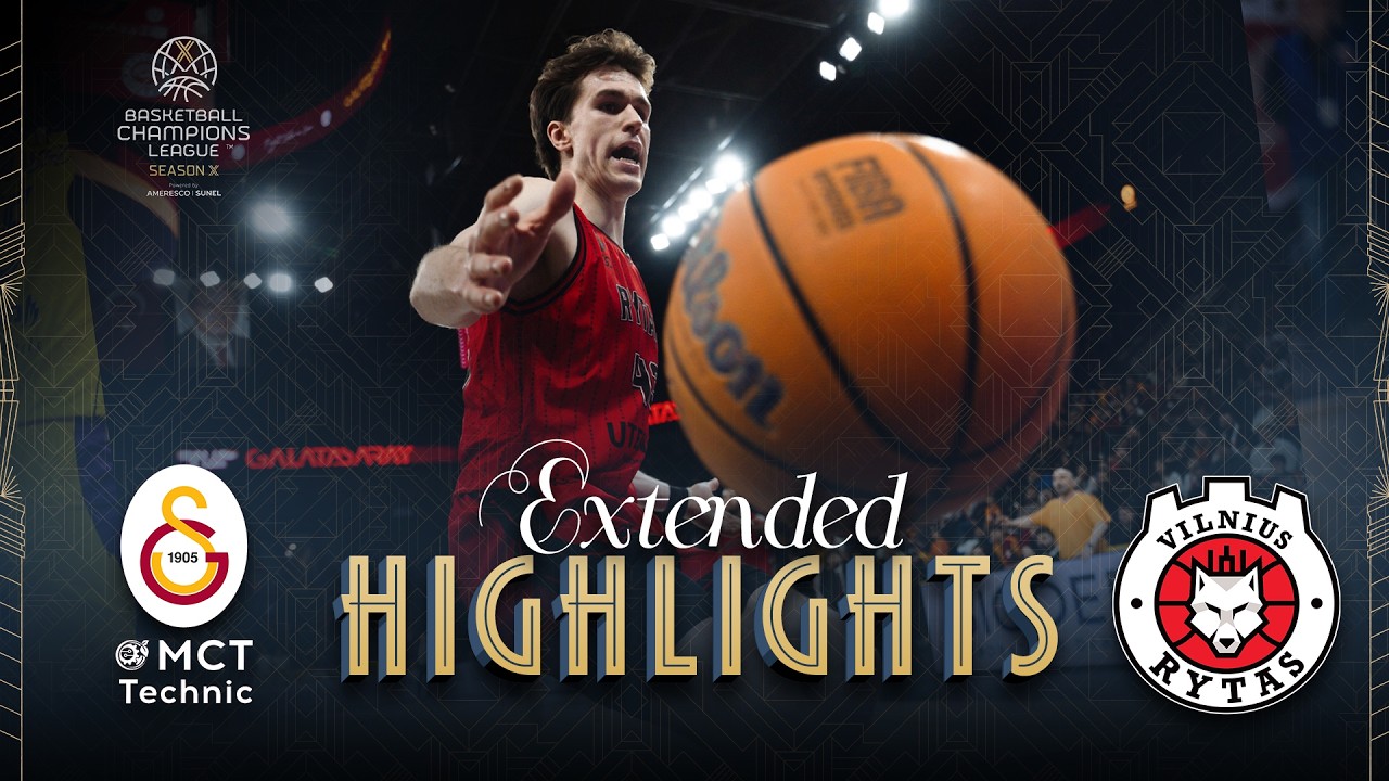 Galatasaray MCT Technic v Rytas Vilnius | Round of 16 | Full Game Highlights | #BasketballCL 2025-26