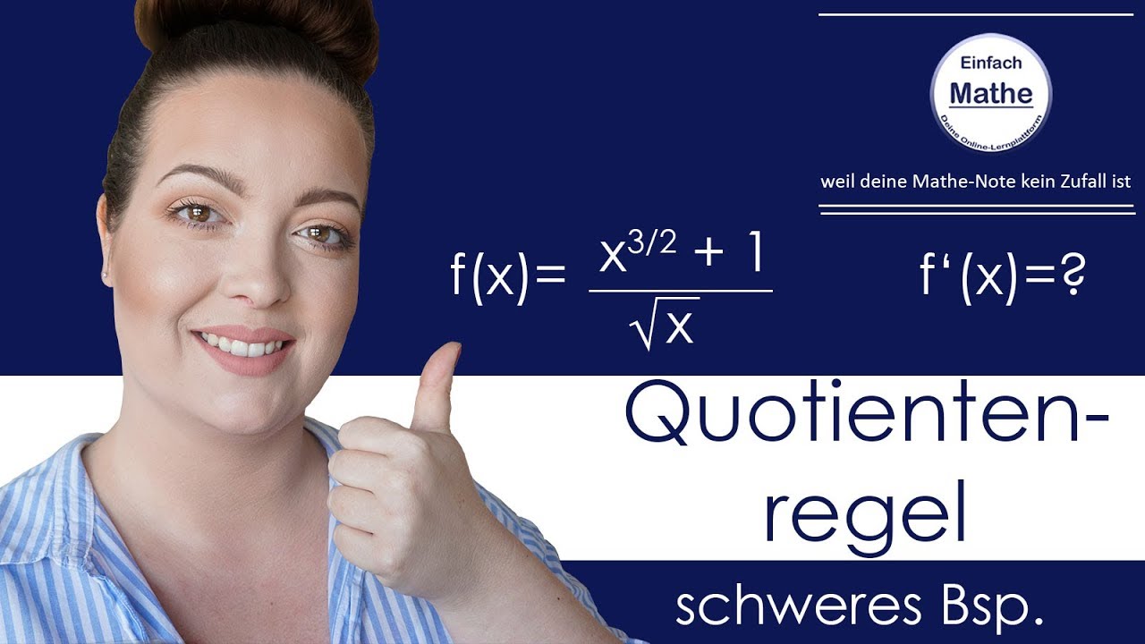 Ableitung mit Quotientenregel | schweres Beispiel (mit Wurzel, Potenzregeln,...) by einfach mathe!