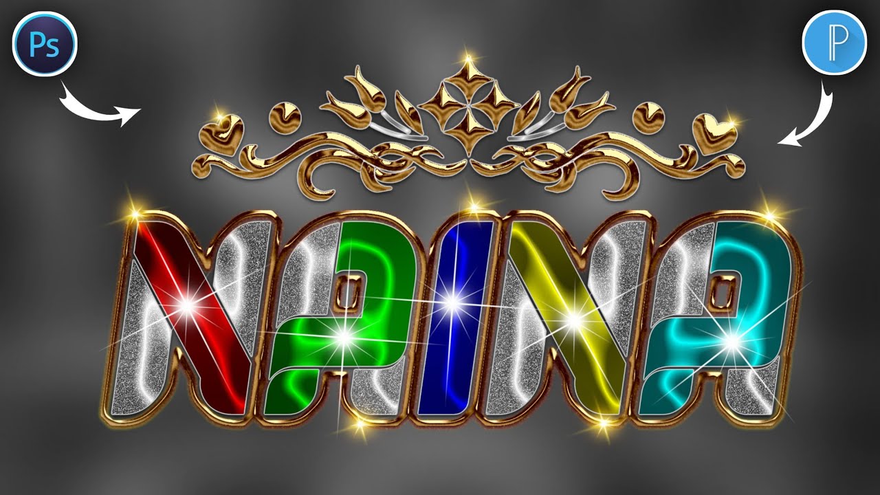 Glass Font name editing using PixelLab Ps Touch how to make glass font | Zarraq Creation