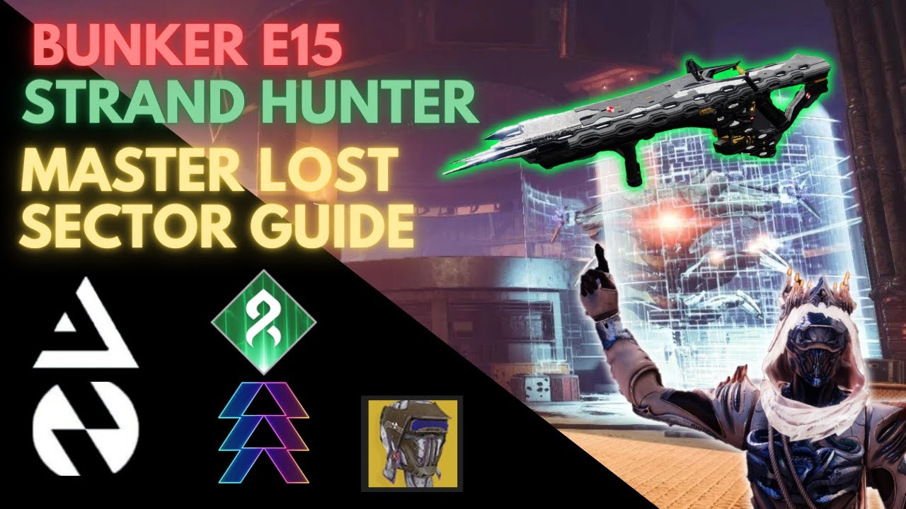 Solo Bunker E15   Strand Hunter Master Lost Sector Flawless w/ Quicksilver Storm