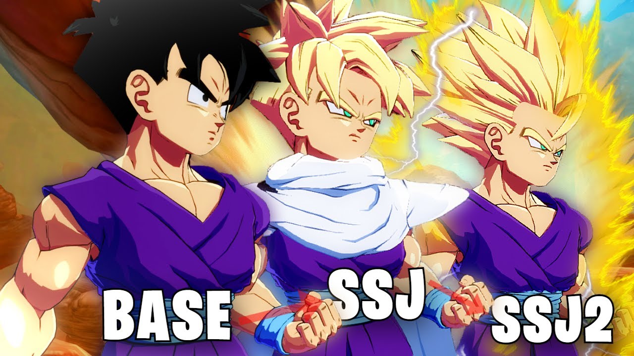 Dragon Ball FighterZ: Teen Gohan Base, SSJ, SSJ2