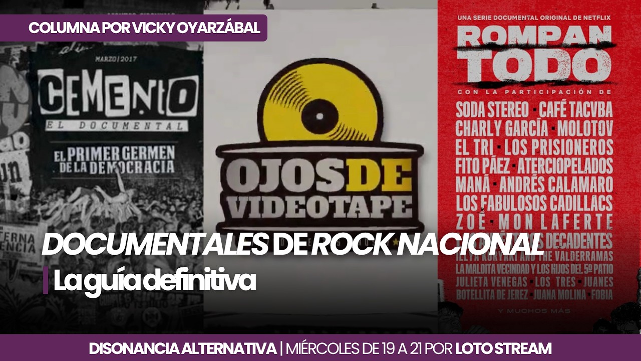 TRES documentales de ROCK NACIONAL que no te podés perder x Vicky Oyarzábal | #DisonanciaAlternativa