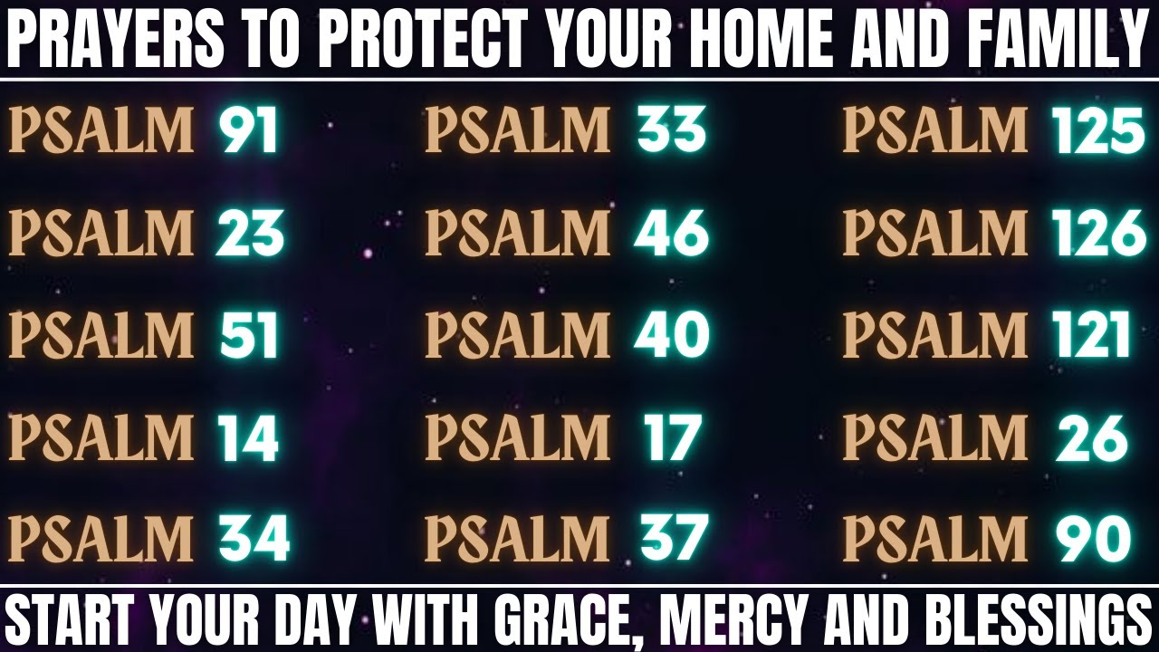 PRAYERS TO PROTECT YOUR HOME AND FAMILY - START YOUR DAY WITH GRACE, MERCY AND BLESSINGS