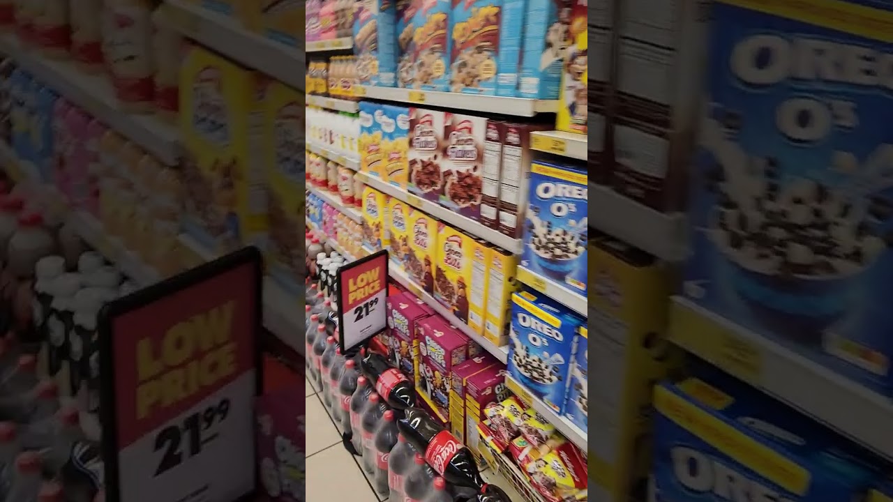 Shopping in shoprite in Accra mall Ghana 