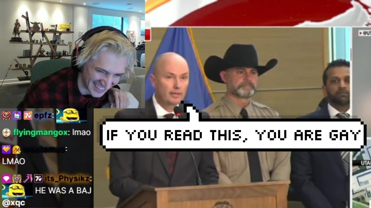 xQc Dies Laughing at Utah Governor Reading Engraved Bullets of Charlie Kirk's Assassin
