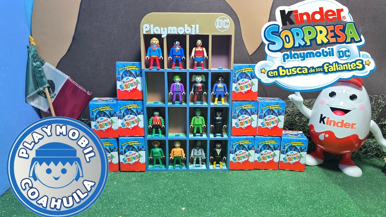 🦸‍♂️ Abriendo 12 Kinder Sorpresa Playmobil DC hasta encontrar los que faltan