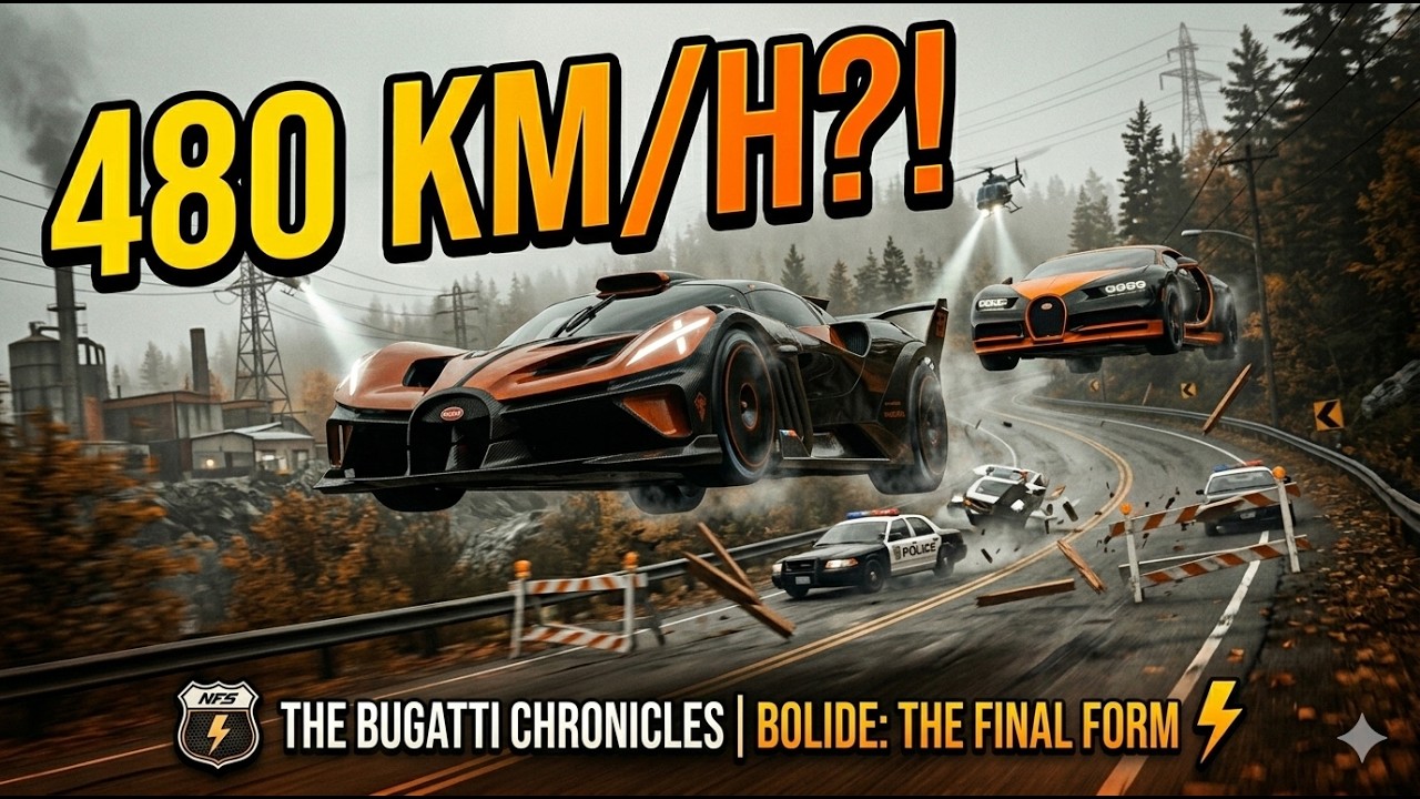 NFS Most Wanted: 350+ KM/H with MAX UPGRADED Bugatti ! The End 🚔🚓😬