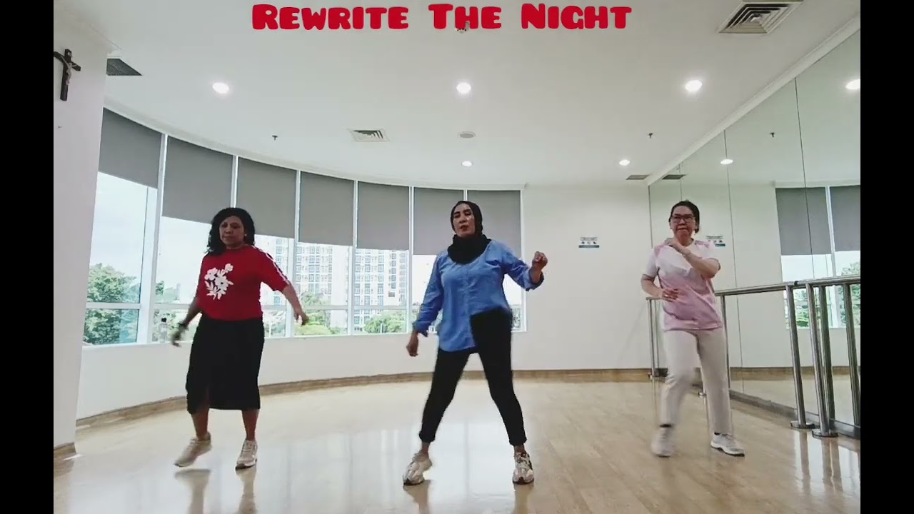 Rewrite The Night Line Dance Demo Carolus Choreo May Cho (KOR)