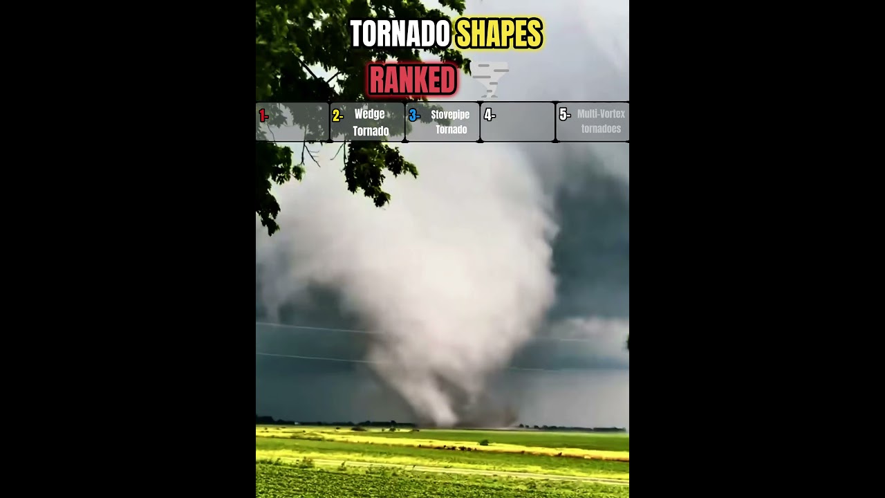 TORNADO SHAPES RANKED 🌪️#shorts #tornado #stormchasing