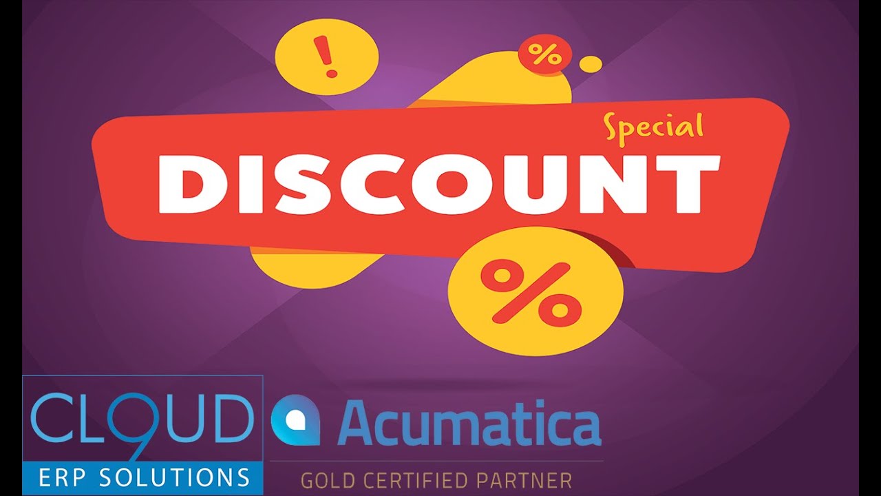 Acumatica - Скидки на распродажи