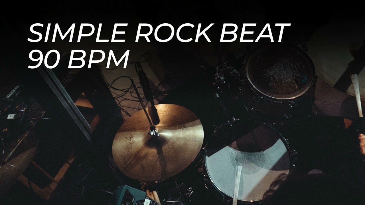 Simple Rock Drum Beat for Practice | Rock Drum Loop | 90 BPM