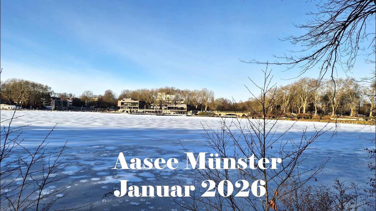 Der Aasee in Münster, Januar 2026.