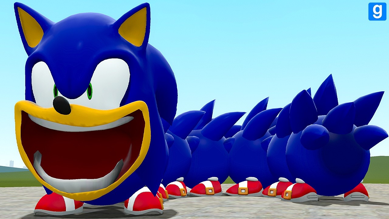 SURVIVING THE NEW ROBLOX HUNGRY SONIC WORM In Garry's Mod!
