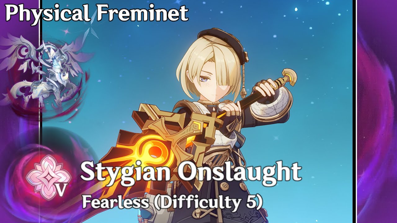 C6 Freminet Physical | 6.1 Stygian Onslaught | Fearless Level 5 | Frostnight Herra | Genshin Impact