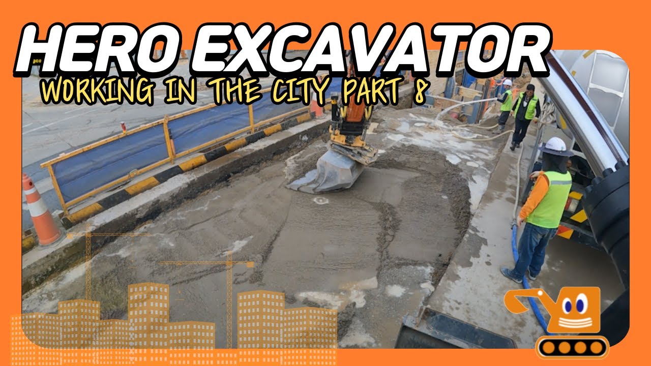 영웅건기 엥콘틸트로테이터(engcon tiltrotator)활용 지역난방900A 도시가스400A 도로구간 작업 [PART.8]