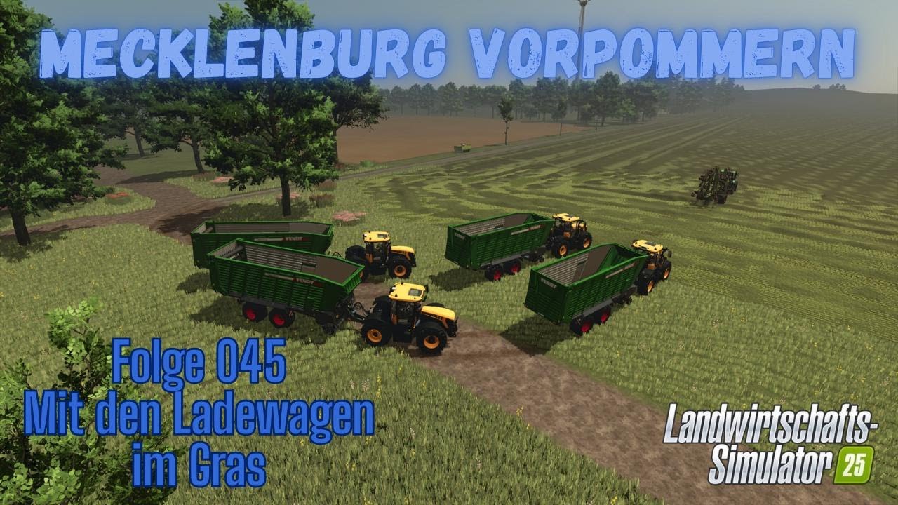 LS 25 Mecklenburg Vorpommern #045 Mit den Ladewagen im Gras