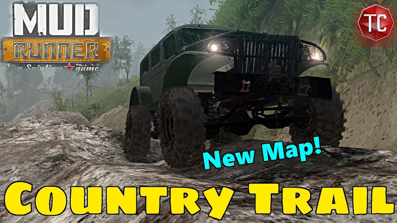 SpinTires Mud Runner: Country Trail | NEW Trail Riding Map!